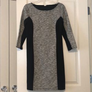 Grey and black dress
